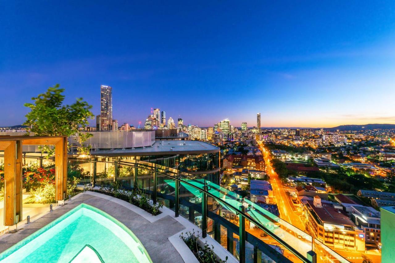 Fv By Peppers Aparthotel Brisbane Ngoại thất bức ảnh View from the rooftop pool